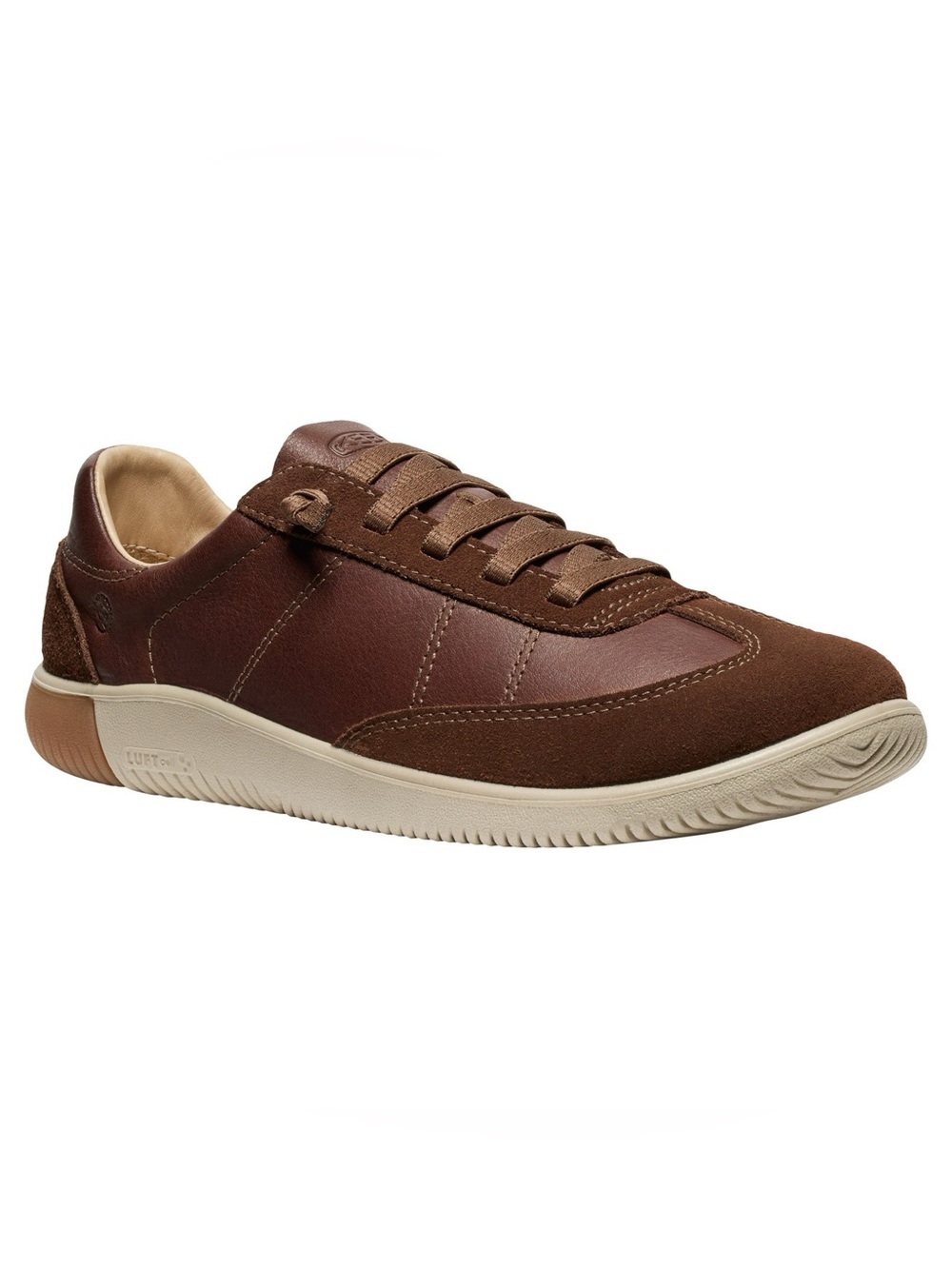Keen KNX T-Toe Sneaker Men’s Dark Brown Leather Slip-on Comfy 1030625 Size 10.5 - Picture 1 of 15